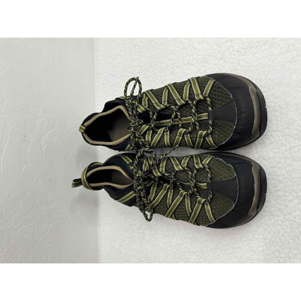Chaco Footwear Green Black Mesh Upper Lace Up Hiking‎ Shoes Size US 12 UK 11